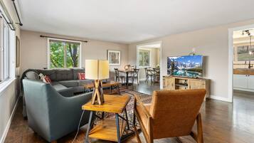 House, Multiple Beds, Patio, Garden View (4928 W. Eisenhower Blvd. Loveland) | Living area | 50-inch flat-screen TV with digital channels