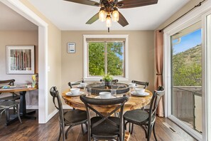 House, Multiple Beds, Patio, Garden View (4928 W. Eisenhower Blvd. Loveland) | Dining