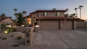 Front of property - evening/night