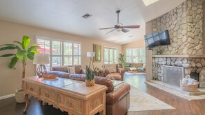 Studio (4 Bedrooms) | Living area | Foosball - Scottsdale Gem W/pool in Private and Serene Yard! (Scottsdale)