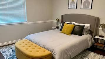 5 habitaciones, cuna de viaje, wifi gratis y ropa de cama