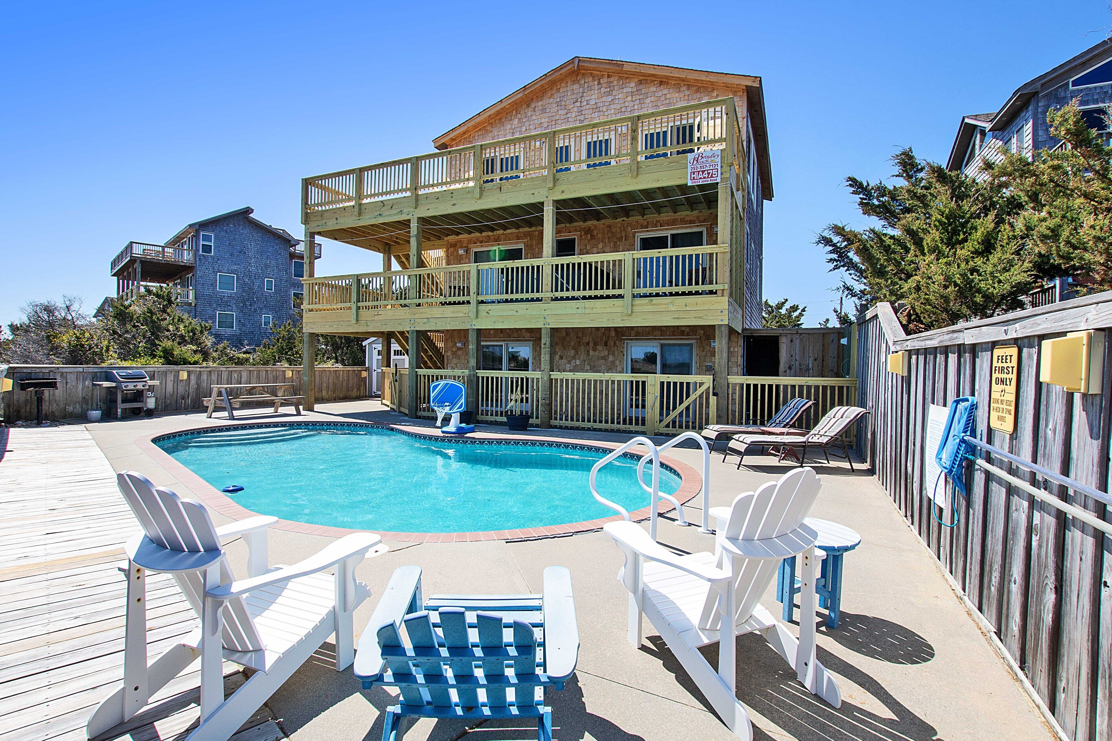 Oceanfront, Beach Access, Private Pool, Hot Tub, & Game Room