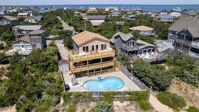 Oceanfront, Beach Access, Private Pool, Hot Tub, & Game Room
