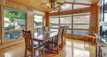 Lakefront Isle Escape w/ Dock + Fire Pit!