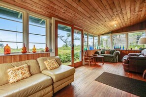 Una televisión, una chimenea