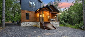 Pet-Friendly Cabin 5 minutes from town with stunning decor and views!