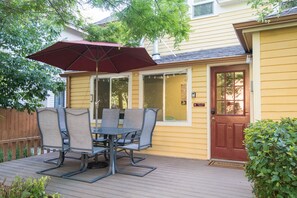 House, 2 Queen Beds, Patio, Garden View (118 Whitcomb - Unit A (main)) | Terrace/patio - Walk Everywhere - Art, Restaurants, Poudre River (Fort Collins)