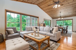 Smart-TV, peis, DVD-spiller og bordtennis