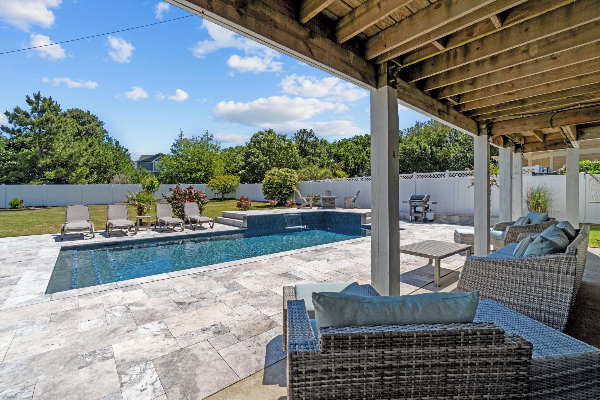 Una piscina riscaldata