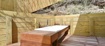 Beachfront Bach-Beach front Bach with a retro vibe