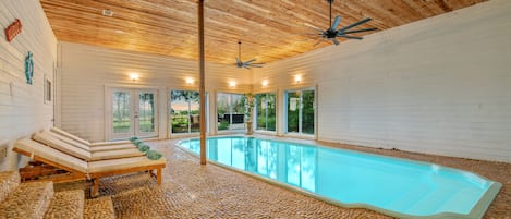 Indoor pool, a heated pool