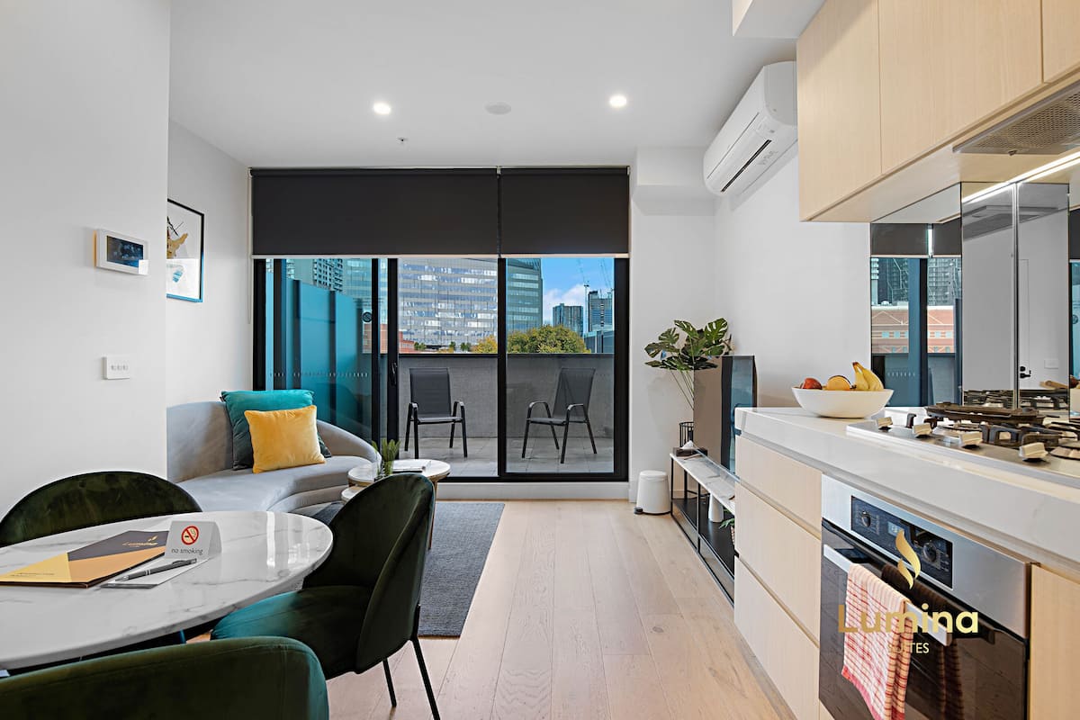 City Duplex | Living area | 50-inch flat-screen TV with digital channels, TV
