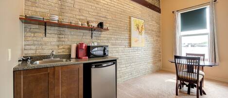 Premium-suite | 1 soveværelse, mørklægningsgardiner, strygejern/strygebræt, gratis Wi-Fi