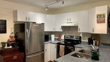 Kylskåp, mikrovågsugn, ugn och spishäll