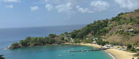Sun-loungers, beach towels