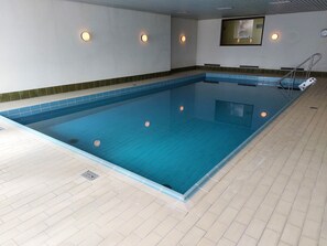 Indoor pool, a heated pool