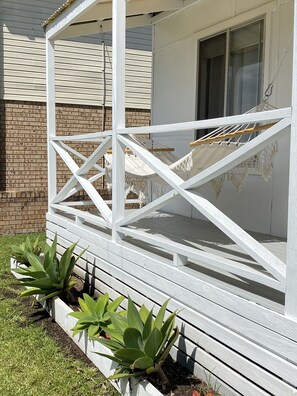 Exterior detail - Coastal family home central to everything! (Culburra Beach)
