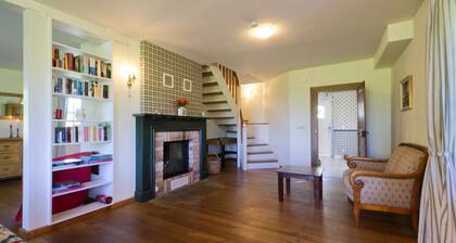Thatched cottage with large garden and fireplace