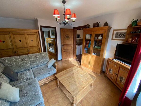 TV - Family apartment near slopes with pets allowed (La Chapelle-d'Abondance)