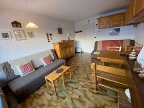 TV - Cozy Studio Cabin Near Slopes and Village, Panoramic Mountain Views (La Clusaz)