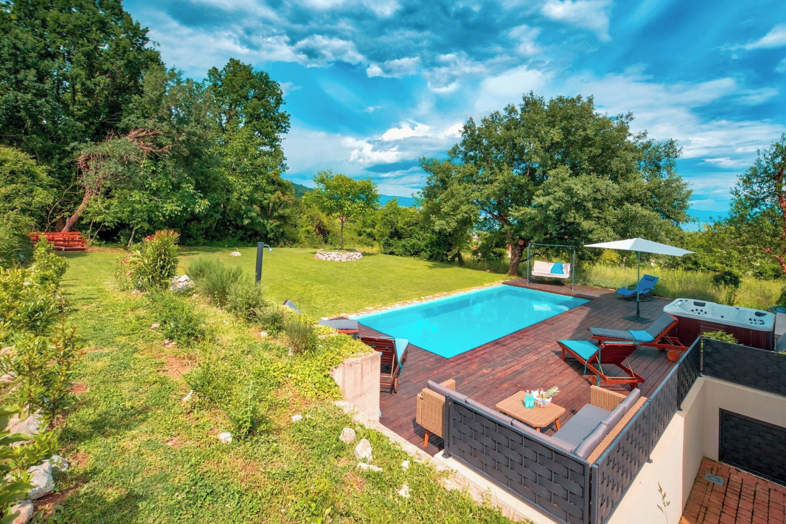 Family Villa, Multiple Bedrooms, Mountainside (Pool Villa Abbazia Seaview) | Pool | Seasonal outdoor pool