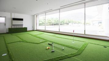 Indoor golf driving range