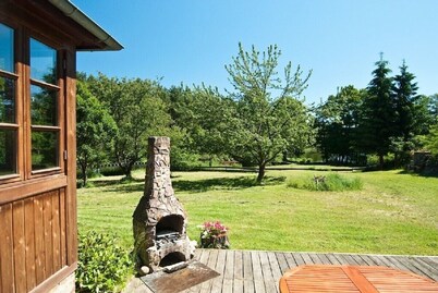 Unique vacation home with its own garden and only 20m to the water