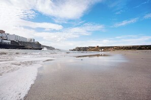 Vlak bij het strand
