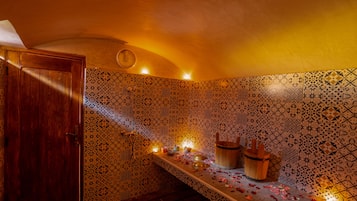Turkish bath, body treatments, sports massages, body scrubs, facials