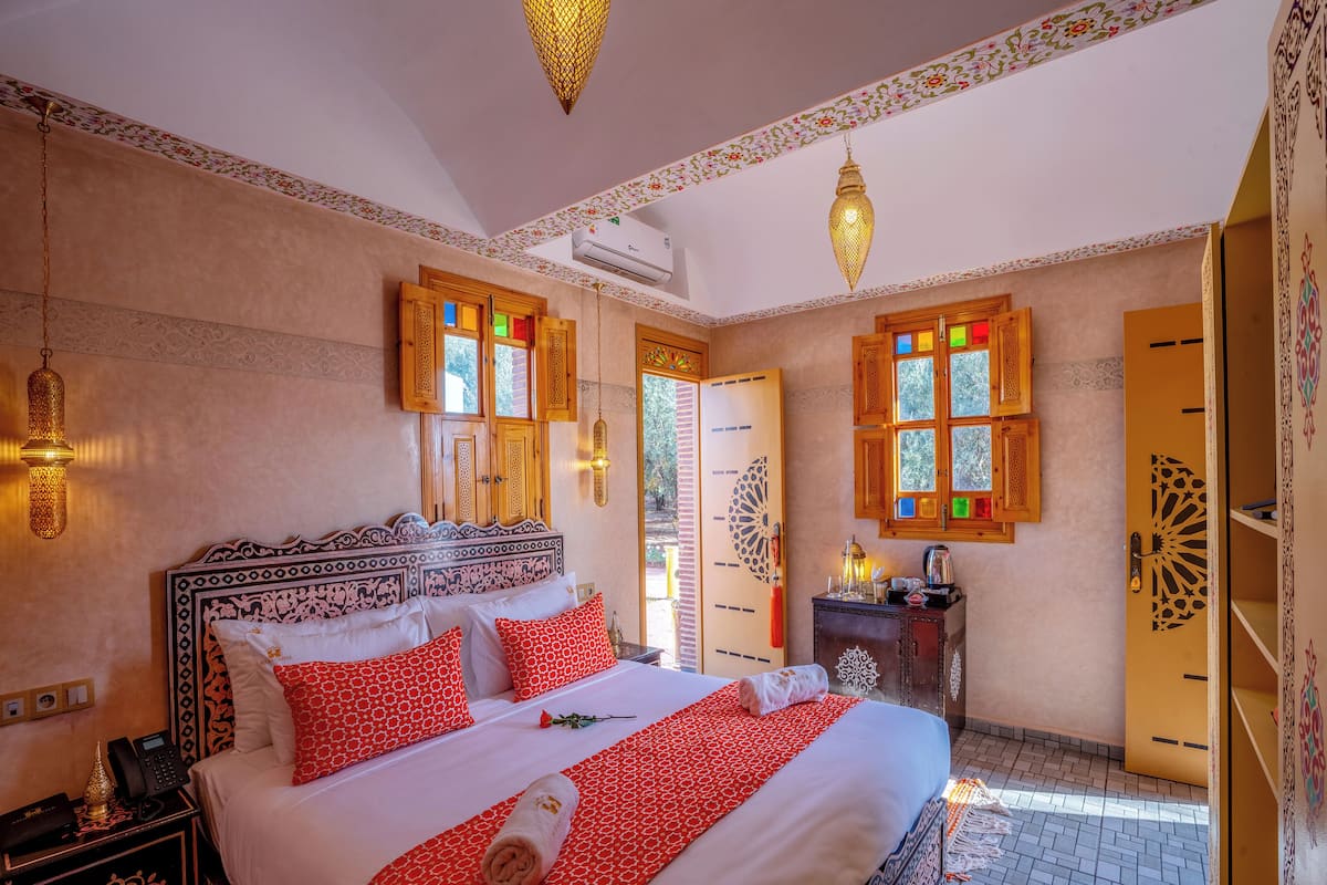 Deluxe Double Riad Garden View | Premium bedding, memory foam beds, minibar, in-room safe