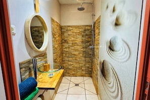 Shower, hair dryer