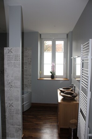 Shower, towels - Town house (Châtillon-sur-Seine)