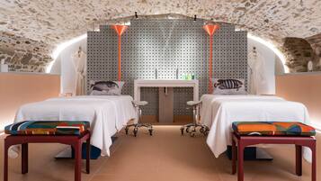Sauna, hot tub, steam room, massages