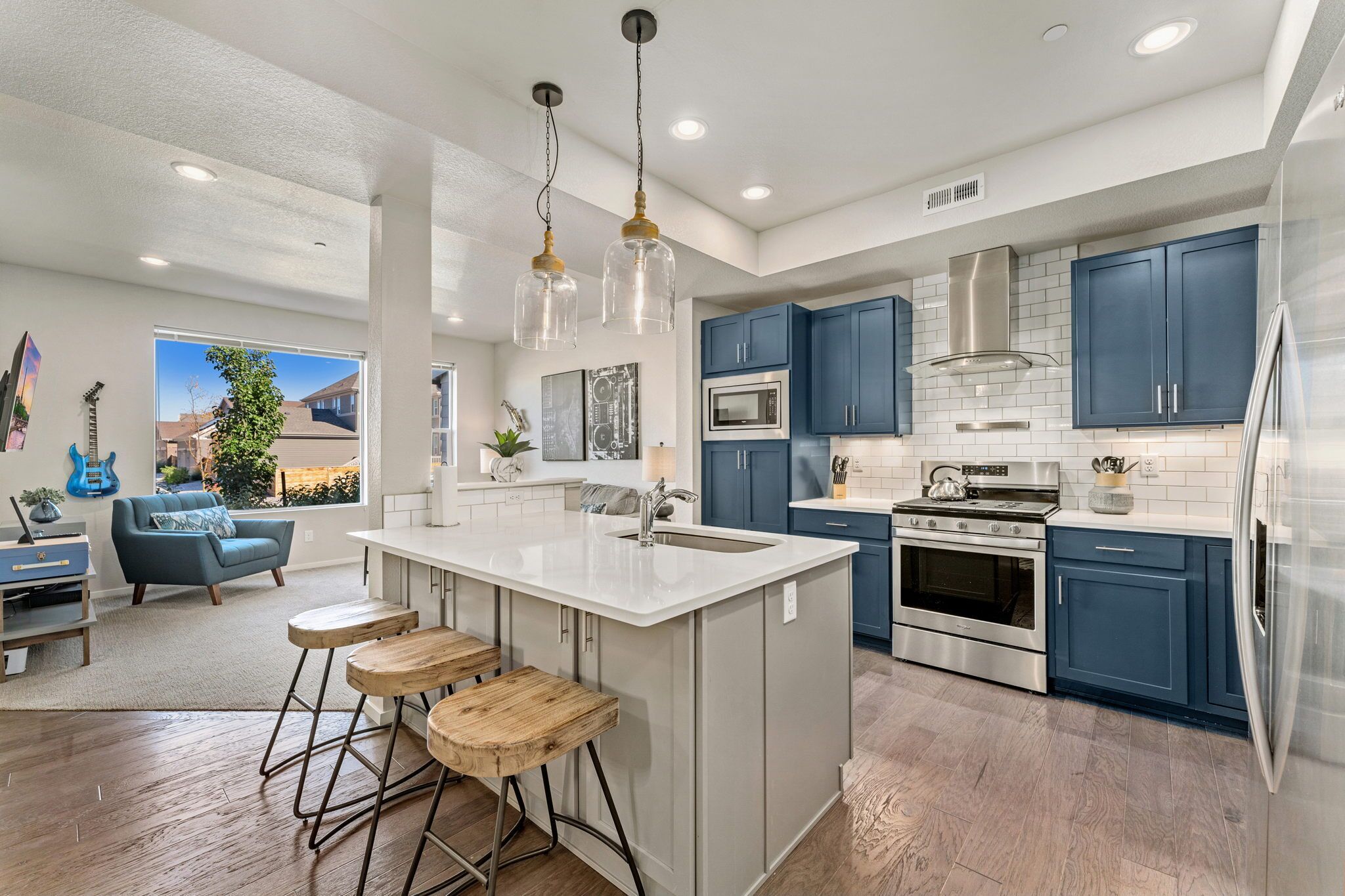 Townhome, Multiple Beds, Patio, Garden View | Private kitchen | Fridge, microwave, coffee/tea maker