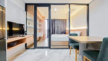 Apartment, 1 Bedroom | Living room | TV