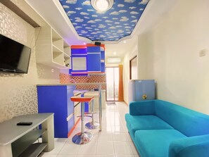 Apartment, 2 Bedrooms | Living room | TV - Graceful 2Br Apartment At Gateway Ahmad Yani Cicadas (Bandung)