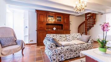 TV, fireplace, DVD player