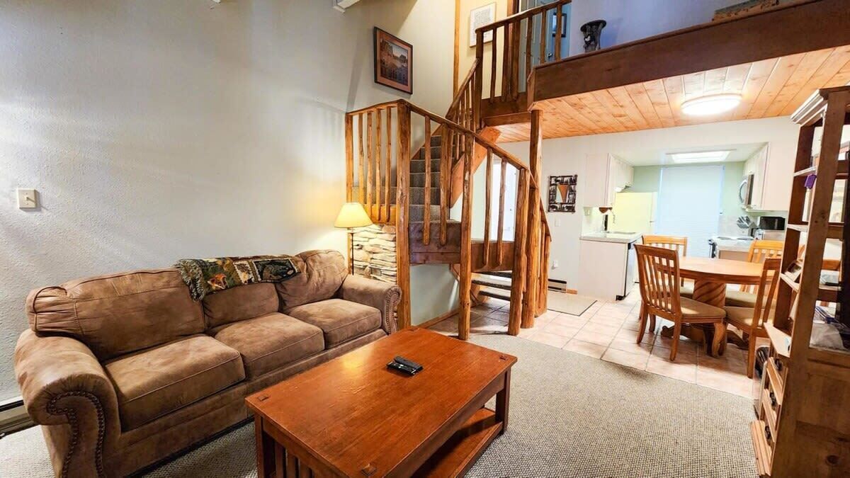 Televisión, chimenea y libros 