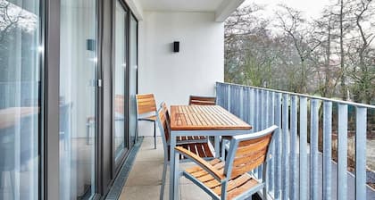 Vacation apartment near the North Sea with south-facing balcony incl. use of swimming pool & sauna