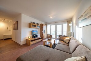 Tv, dvd-spelare, böcker och en stereo