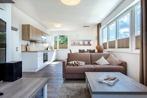 Télévision, lecteur de DVD, livres, chaîne hi-fi