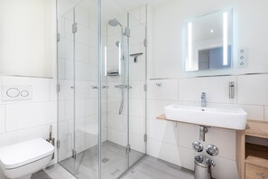 Shower, hair dryer