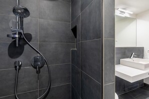 Shower, hair dryer