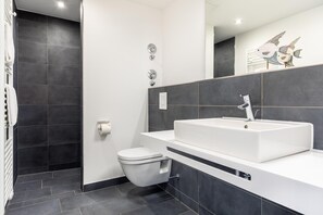 Shower, hair dryer