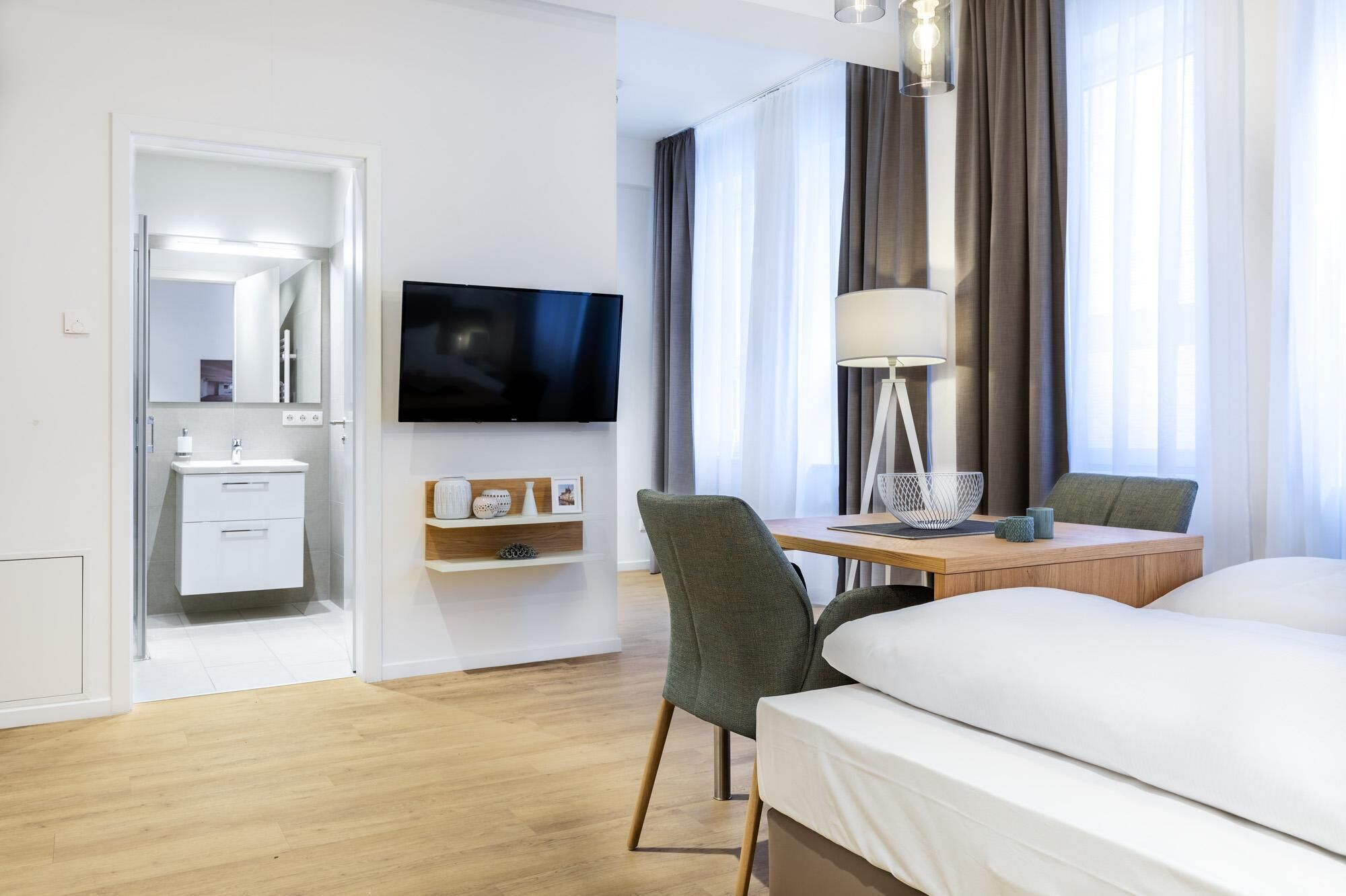 Wifi gratis y ropa de cama