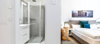 Modernes 1-zimmer-apartment in Zentraler Hafen-location in der Hansestadt Wismar