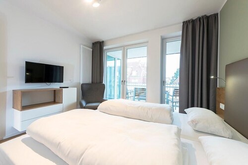 Tolles Ferienapartment in Strandnähe mit sonniger Loggia & Saunabereich im Haus!