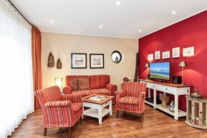 TV, DVD player, stereo