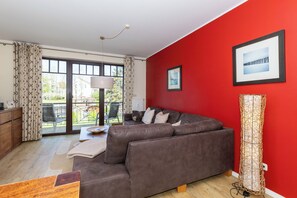 TV, DVD player, stereo