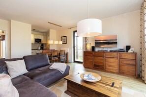 Télévision, lecteur de DVD, chaîne hi-fi